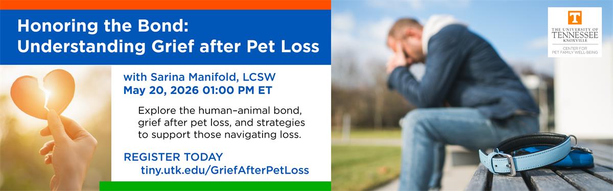 Understanding Grief after Pet Loss webinar registration